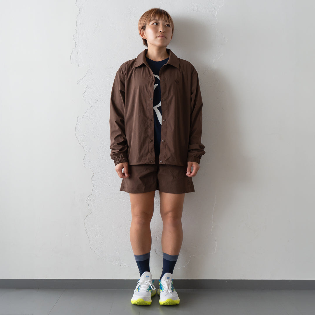 【展示サンプル】Rt Logo Coach Jacket (Brown)
