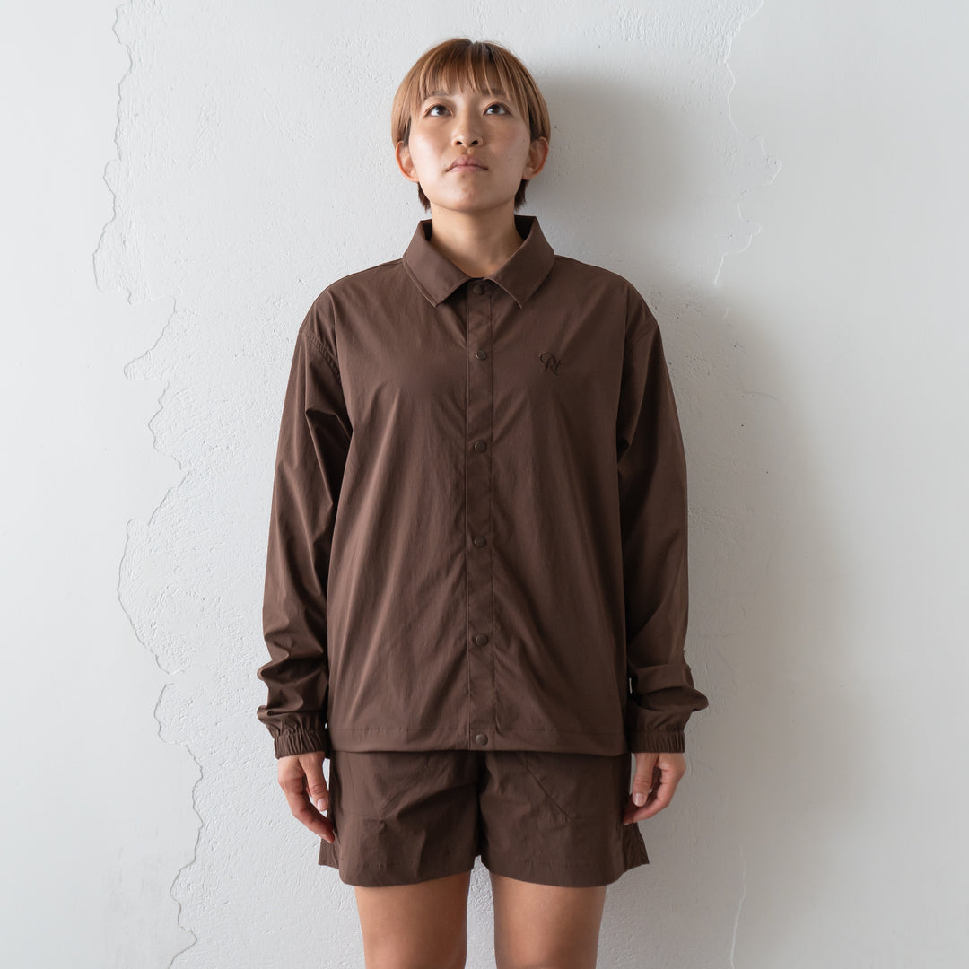 【展示サンプル】Rt Logo Coach Jacket (Brown)