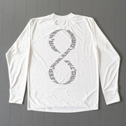 EAT DRINK SLEEP RUN / INFINITY Logo Long-Sleeve Tee (White)