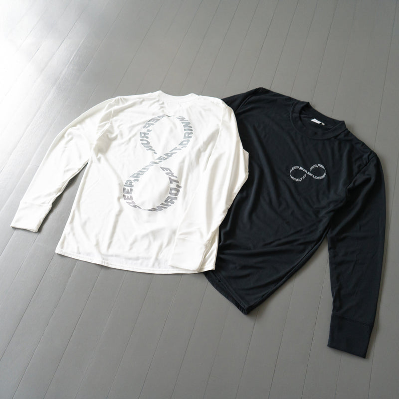 EAT DRINK SLEEP RUN / INFINITY Logo Long-Sleeve Tee (Black)