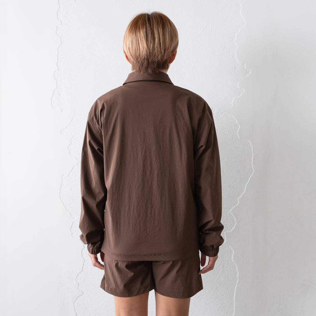 【展示サンプル】Rt Logo Coach Jacket (Brown)