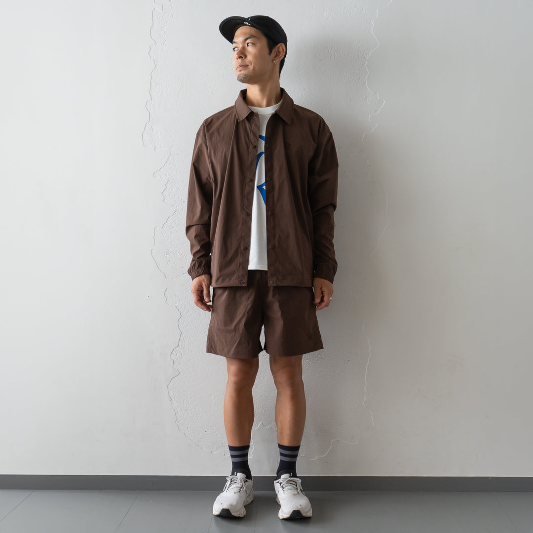 【展示サンプル】Rt Logo Coach Jacket (Brown)
