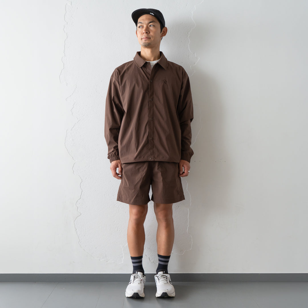 【展示サンプル】Rt Logo Coach Jacket (Brown)