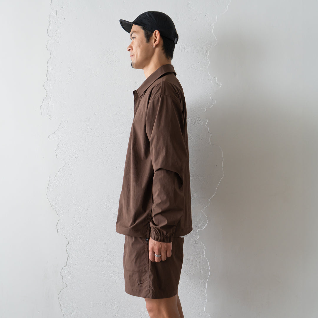 【展示サンプル】Rt Logo Coach Jacket (Brown)