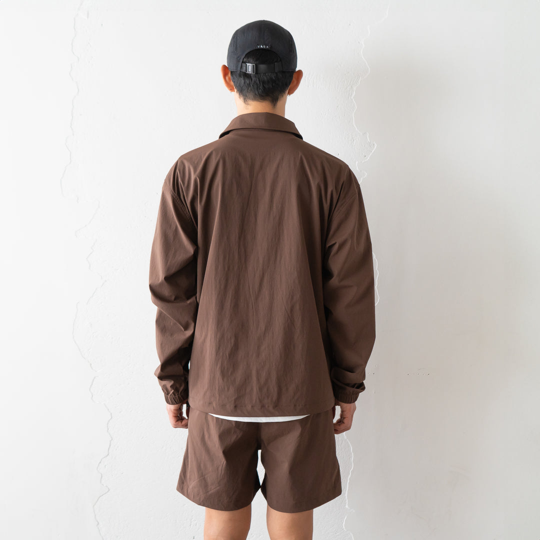 【展示サンプル】Rt Logo Coach Jacket (Brown)