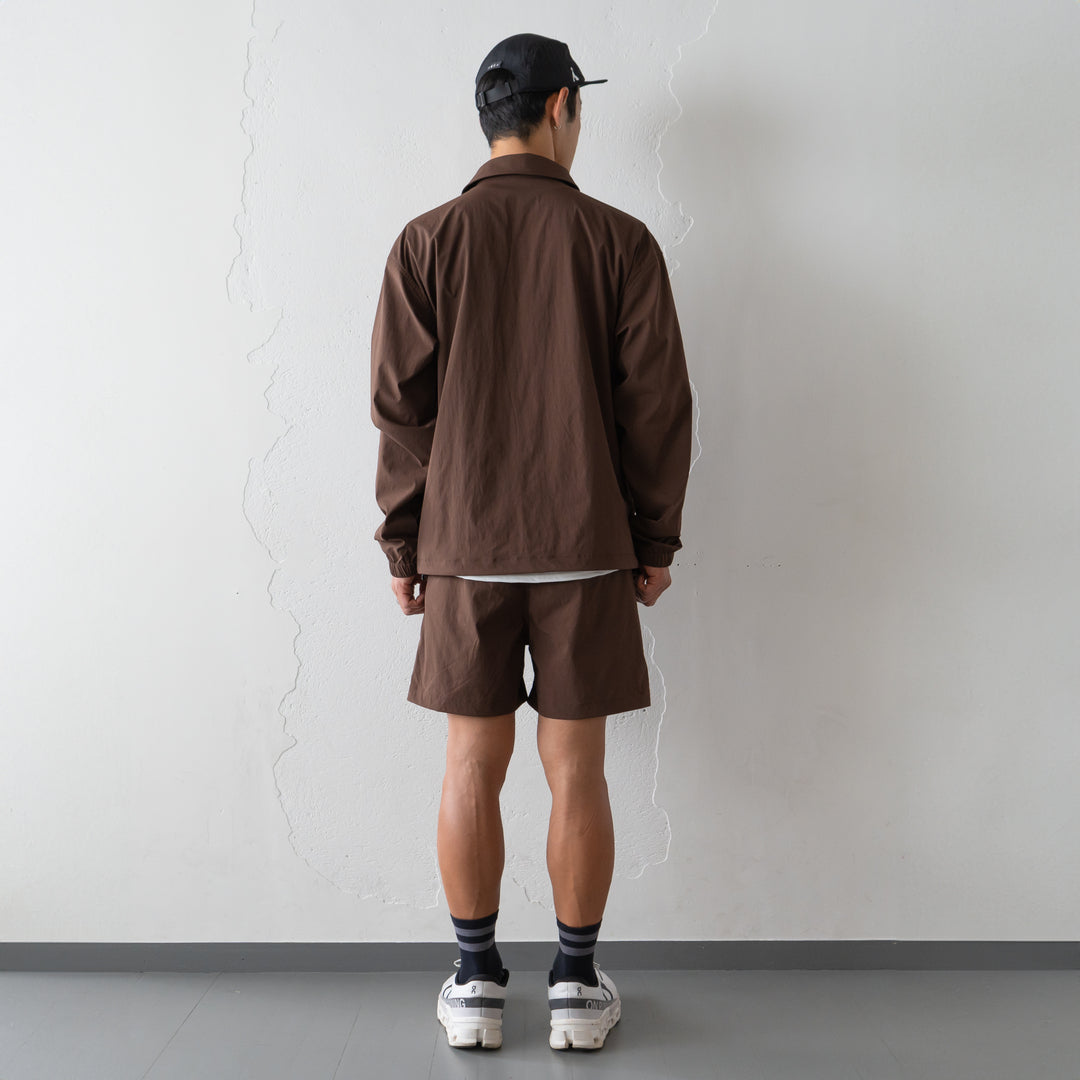 【展示サンプル】Rt Logo Coach Jacket (Brown)