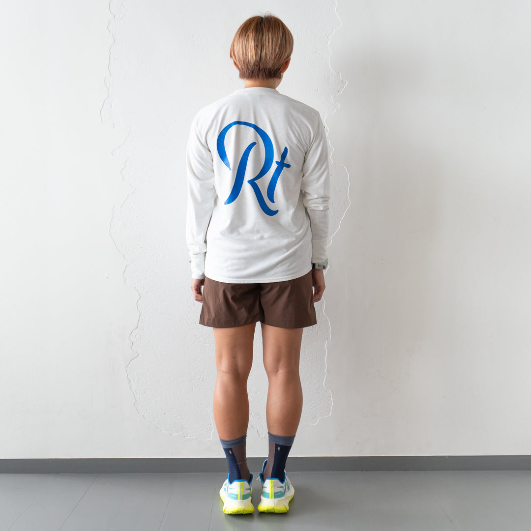 Rt Back Big Logo Long-Sleeve Tee (White)