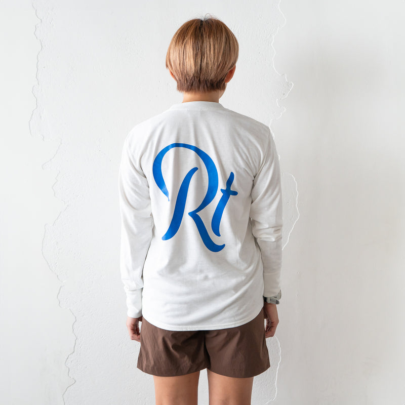 Rt Back Big Logo Long-Sleeve Tee (White)