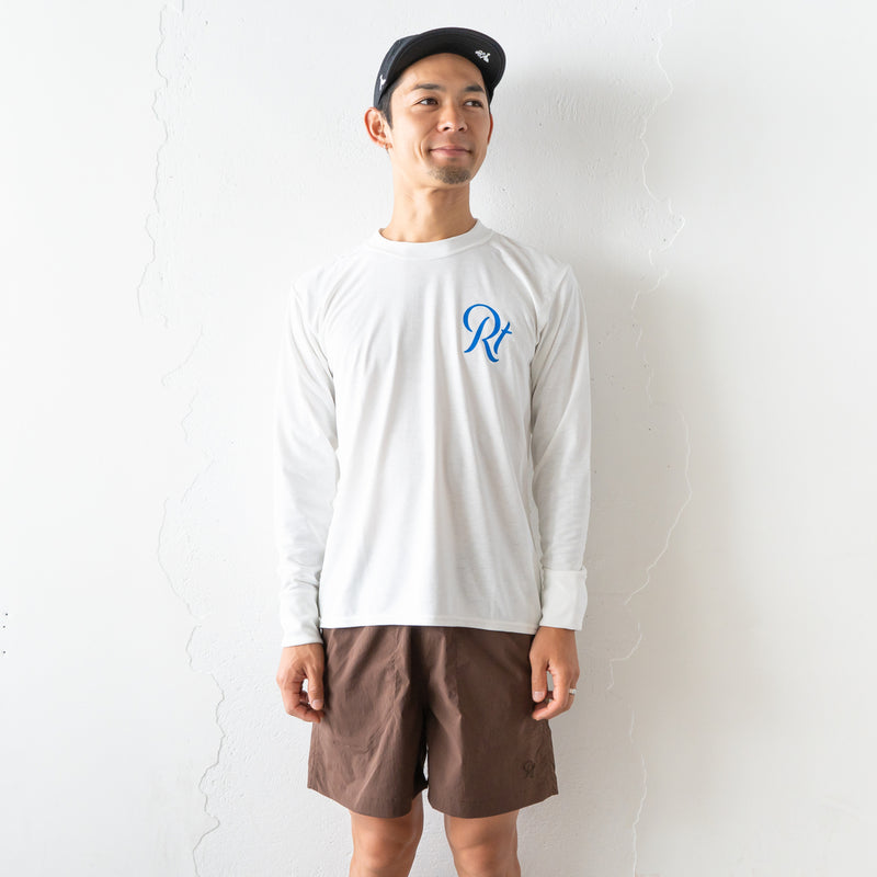 Rt Back Big Logo Long-Sleeve Tee (White)