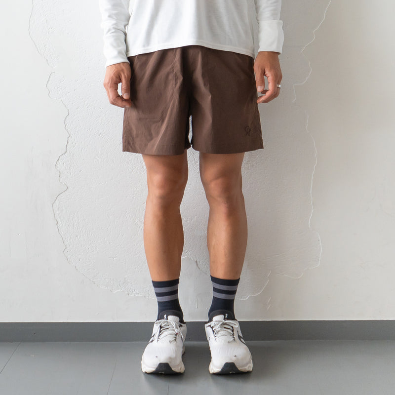 Rt Logo Running Short Pants (Brown)