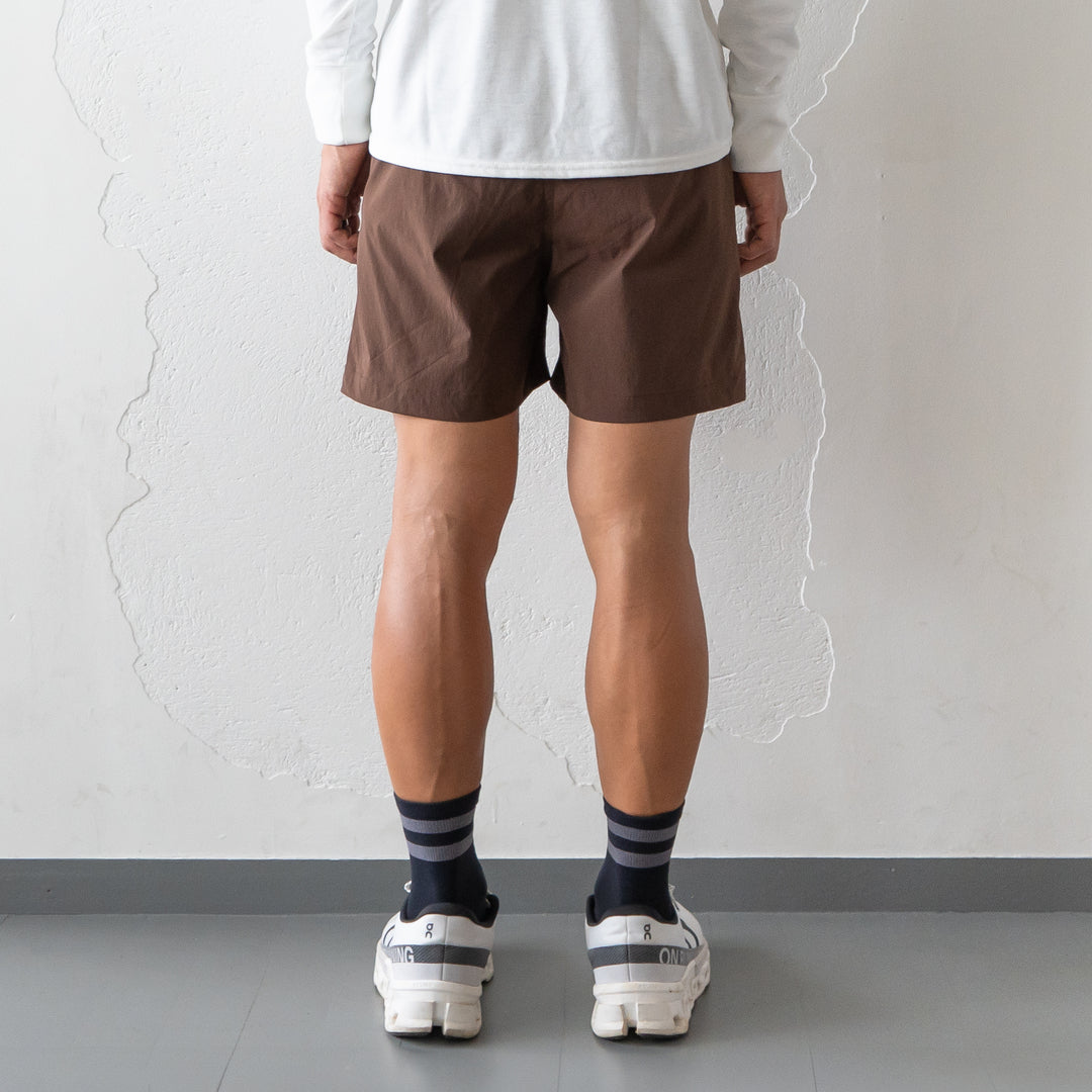 Rt Logo Running Short Pants (Brown)