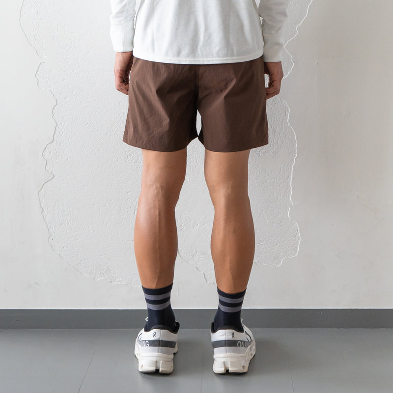 Rt Logo Running Short Pants (Brown)