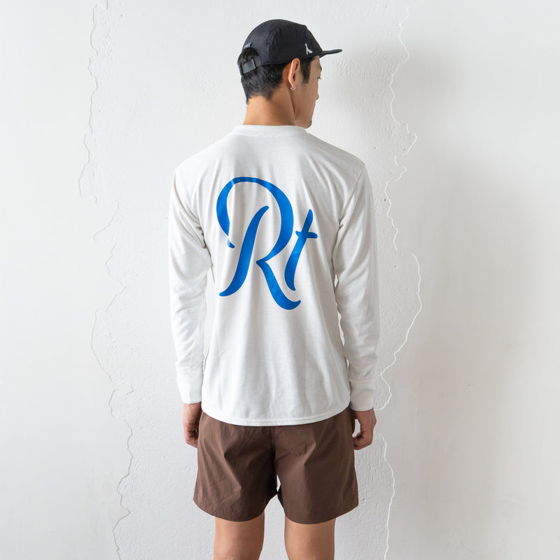 Rt Back Big Logo Long-Sleeve Tee (White)