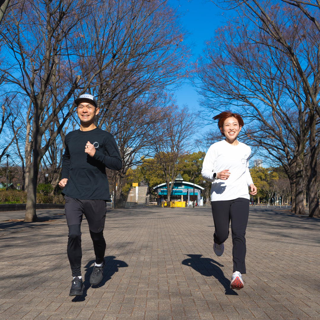 EAT DRINK SLEEP RUN / INFINITY Logo Long-Sleeve Tee (Black)