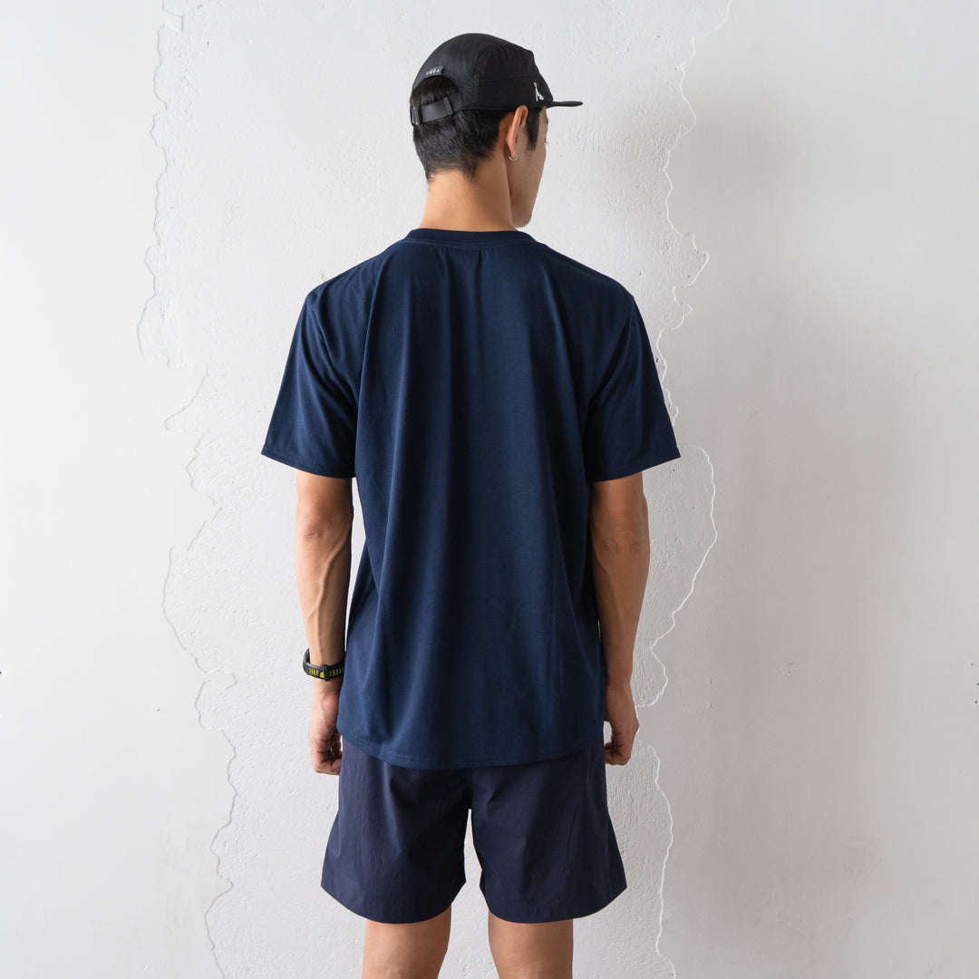 Rt Front Big Logo Tee (Navy) – Runtrip Store