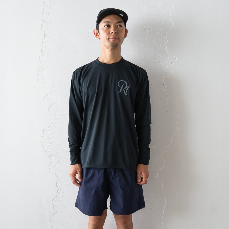 Rt Back Big Logo Long-Sleeve Tee (Black)