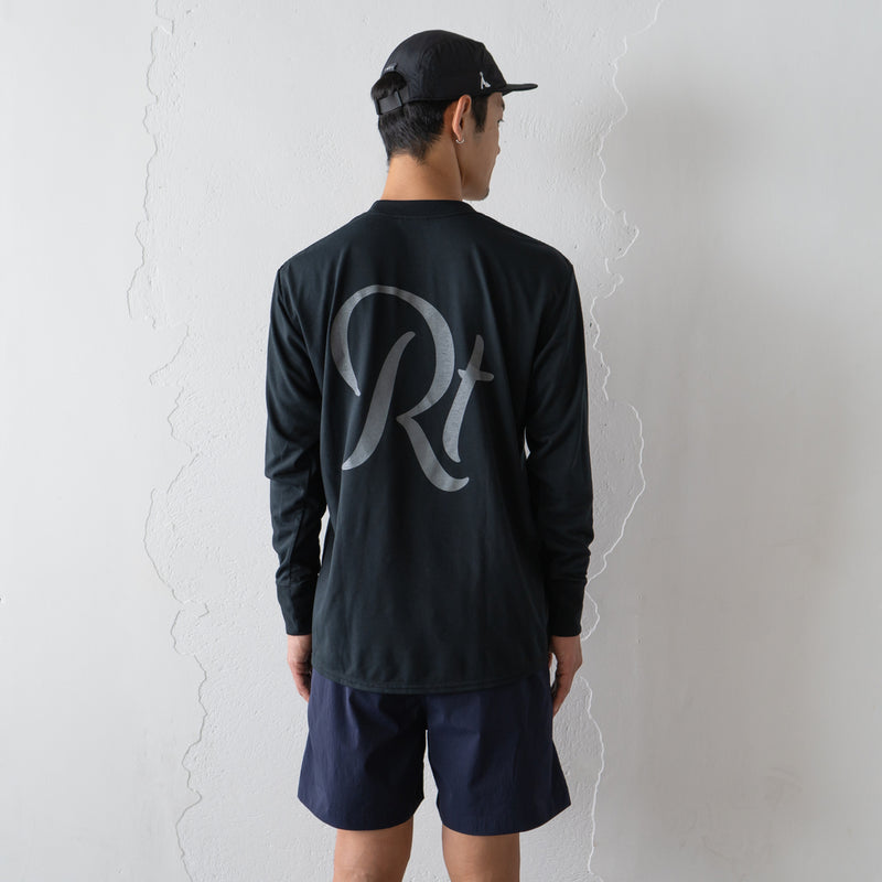 Rt Back Big Logo Long-Sleeve Tee (Black)