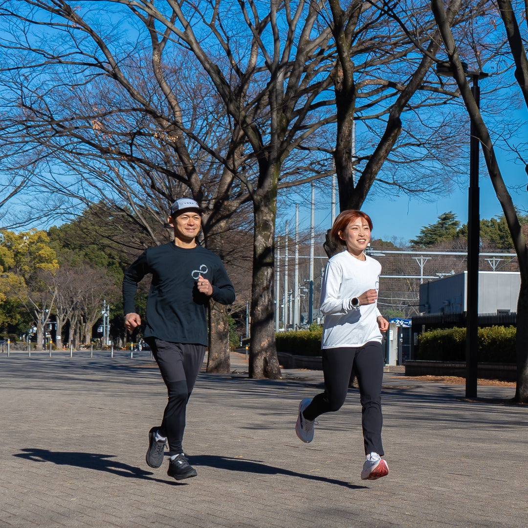 EAT DRINK SLEEP RUN / INFINITY Logo Long-Sleeve Tee (Black)
