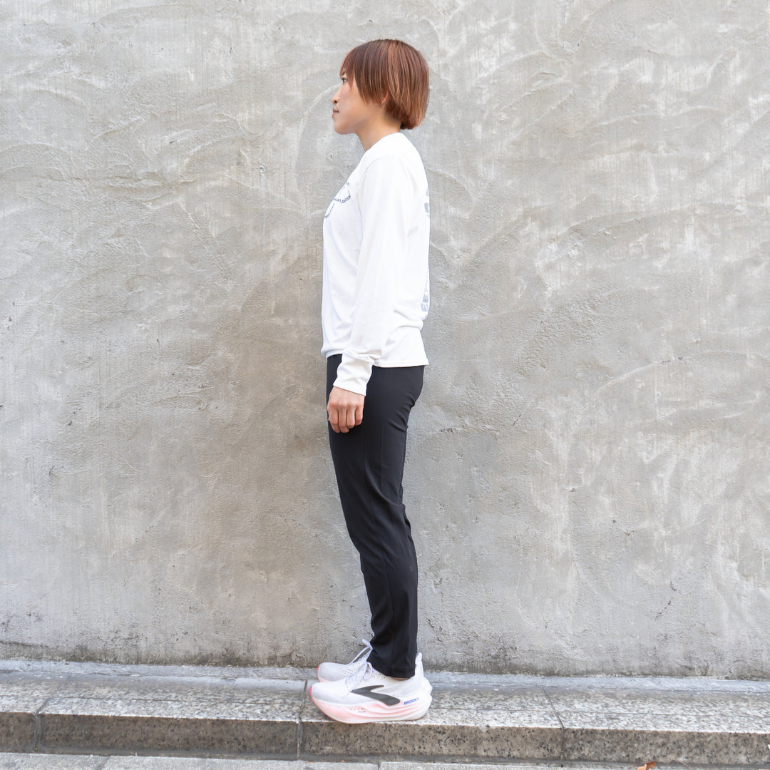 EAT DRINK SLEEP RUN / INFINITY Logo Long-Sleeve Tee (White)