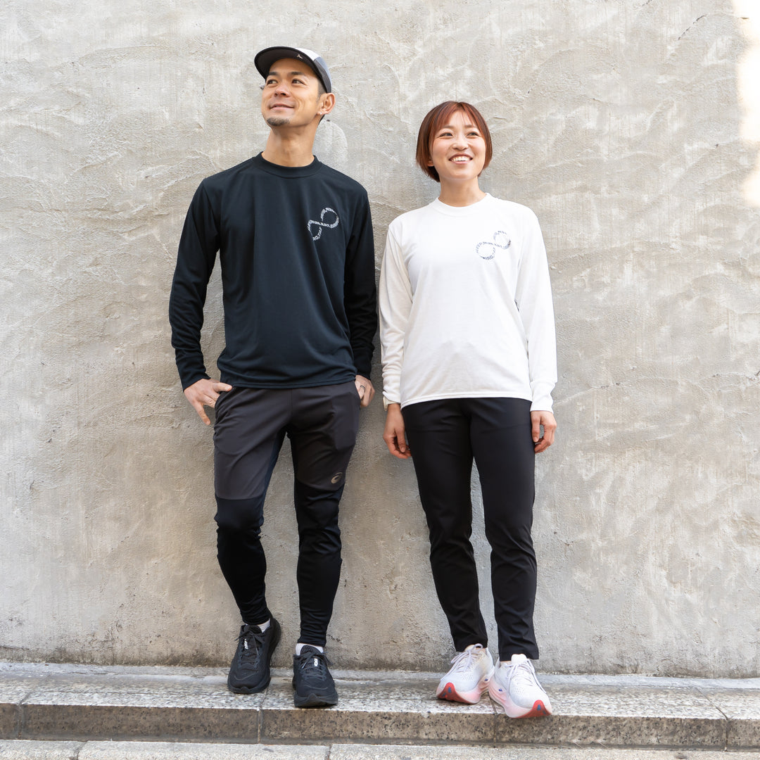 EAT DRINK SLEEP RUN / INFINITY Logo Long-Sleeve Tee (Black)