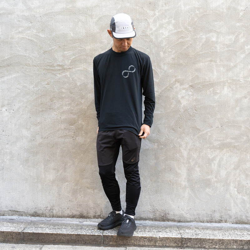 EAT DRINK SLEEP RUN / INFINITY Logo Long-Sleeve Tee (Black)