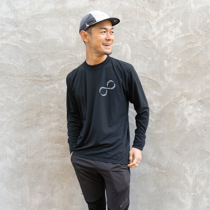 EAT DRINK SLEEP RUN / INFINITY Logo Long-Sleeve Tee (Black)