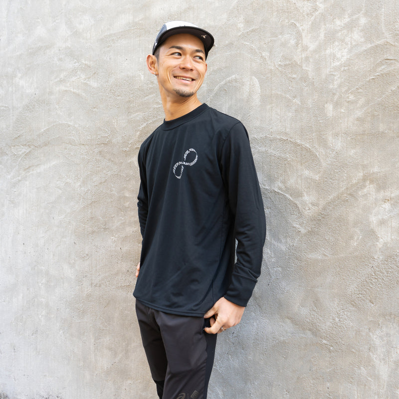 EAT DRINK SLEEP RUN / INFINITY Logo Long-Sleeve Tee (Black)