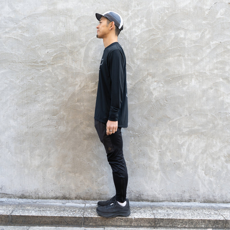 EAT DRINK SLEEP RUN / INFINITY Logo Long-Sleeve Tee (Black)