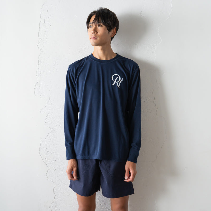 Rt Back Big Logo Long-Sleeve Tee (Navy)