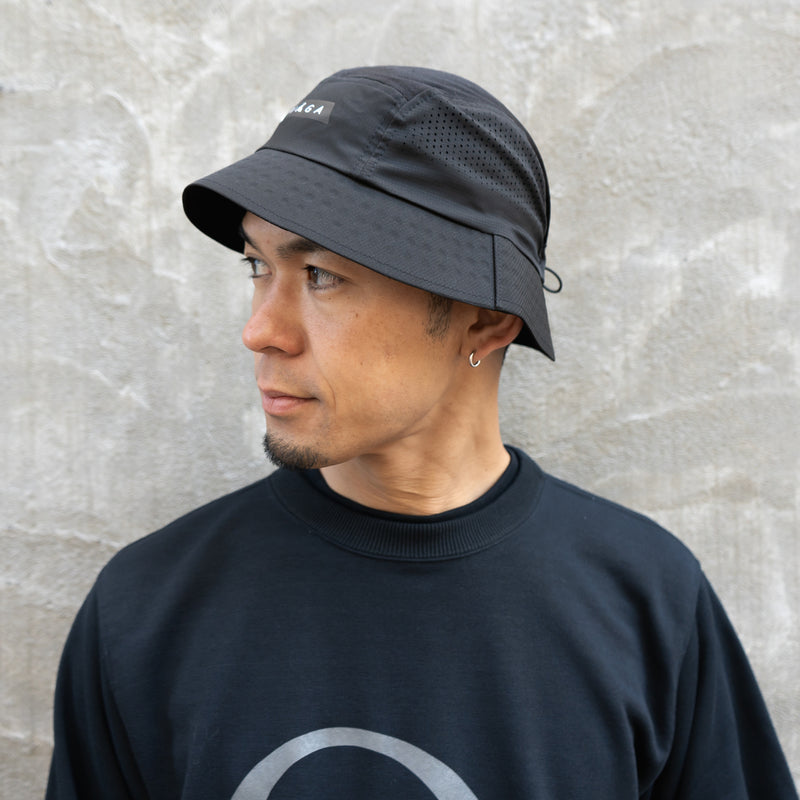 VAGA FEATHER BUCKET HAT (STORM BLACK)