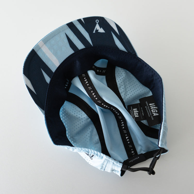 VAGA FEATHER RACING CAP (PASTEL BLUE / NAVY)