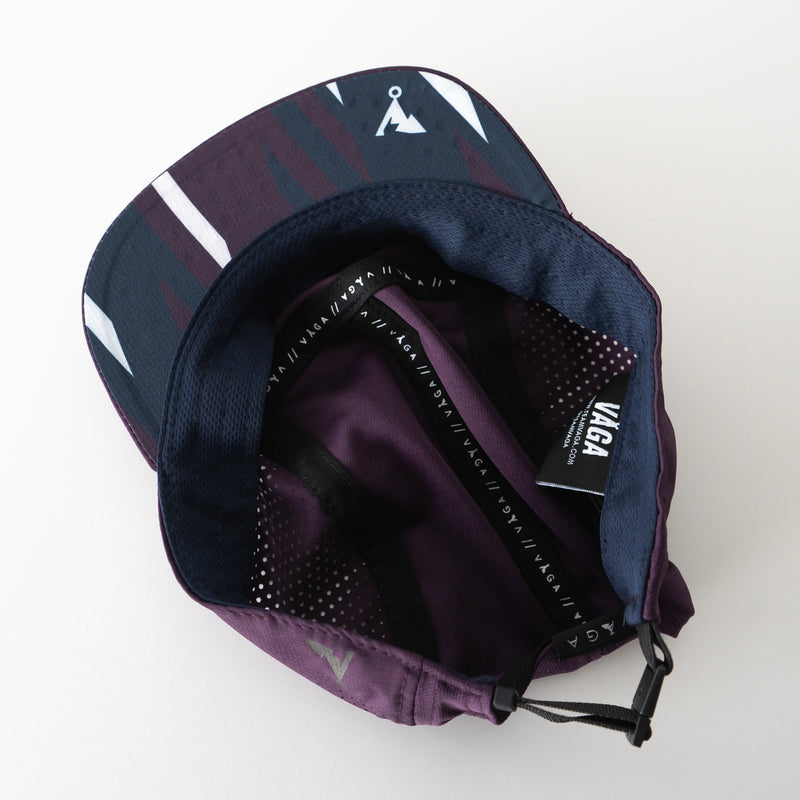 VAGA FEATHER RACING CAP (PLUM / NAVY)