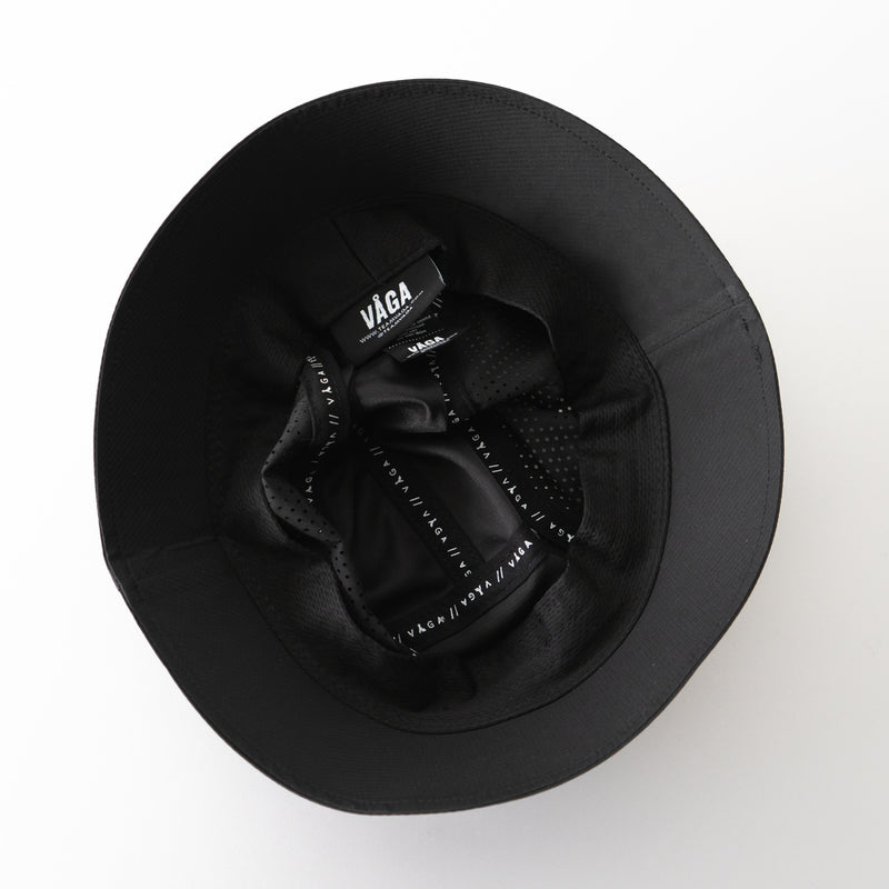 VAGA FEATHER BUCKET HAT (STORM BLACK)