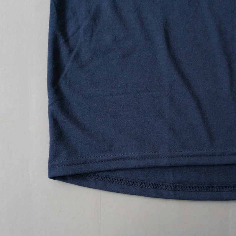 EAT DRINK SLEEP RUN / Circle Logo Sleeve-less Tee (Navy)