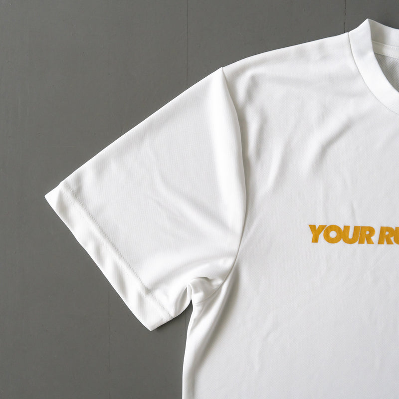 YOUR RUN NEVER LIES / 走った距離は裏切らない Tee (White)