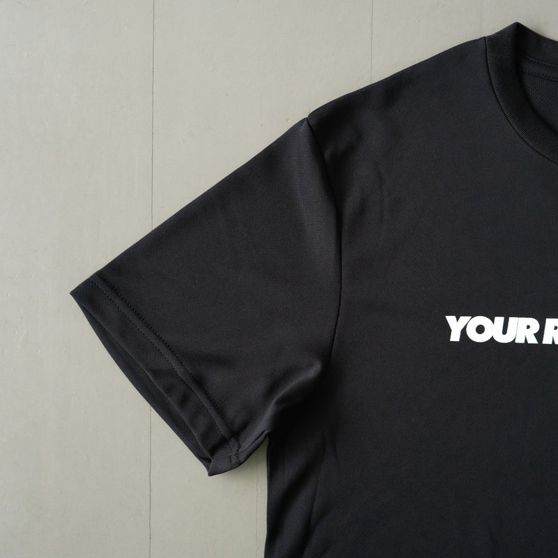 YOUR RUN NEVER LIES / 走った距離は裏切らない Tee (Black)