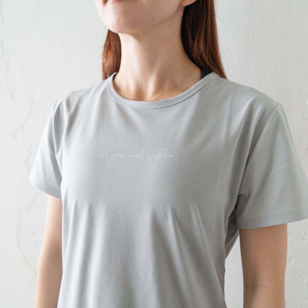 All you need is Run Women's Tee (Ice Gray) – Runtrip Store