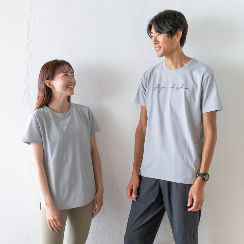 All you need is Run Reflector Logo Tee (Ice Gray)