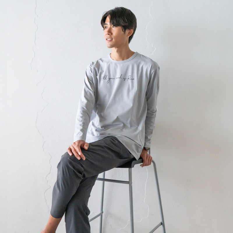 All you need is Run Reflector Logo Long-sleeve Tee (Ice Gray)