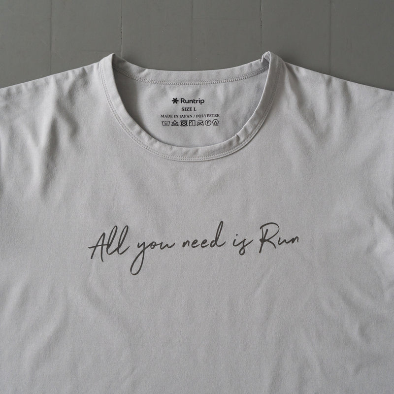 All you need is Run Reflector Logo Tee (Ice Gray)