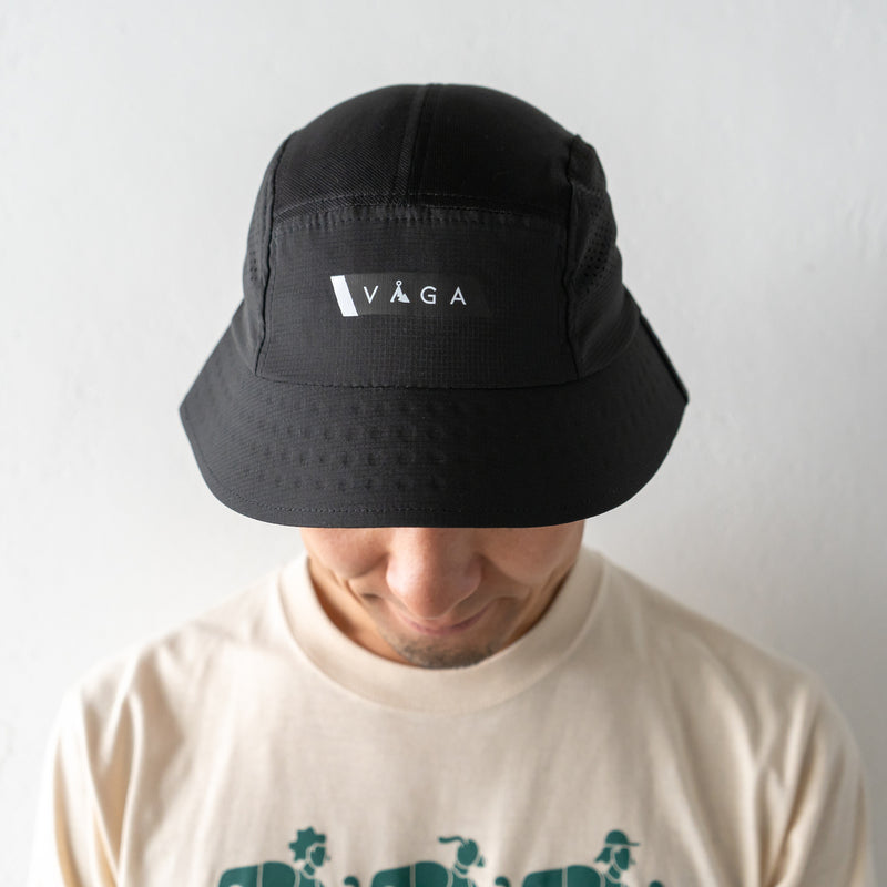 VAGA FEATHER BUCKET HAT (STORM BLACK)