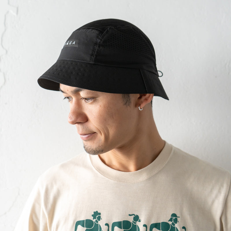 VAGA FEATHER BUCKET HAT (STORM BLACK)