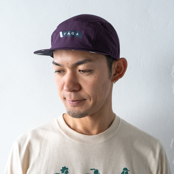 VAGA FEATHER RACING CAP (PLUM / NAVY)