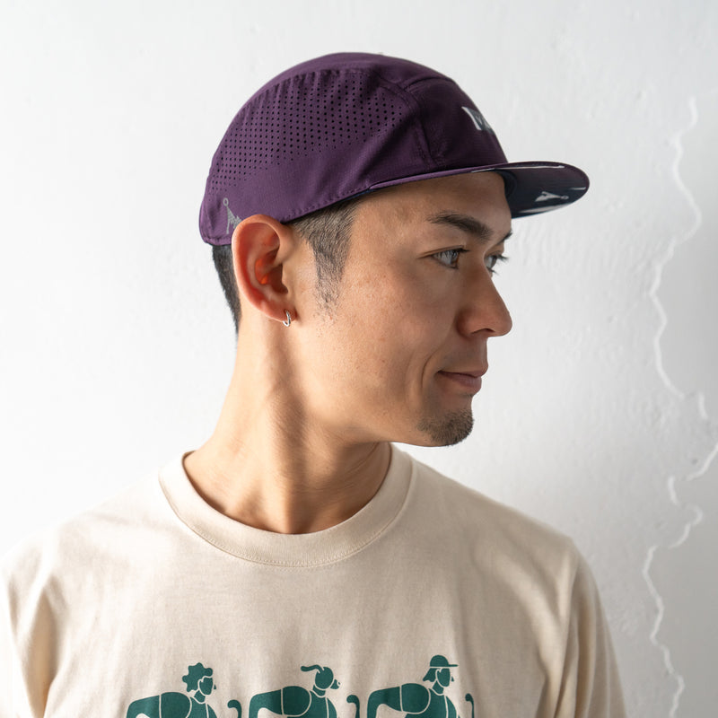 VAGA FEATHER RACING CAP (PLUM / NAVY)