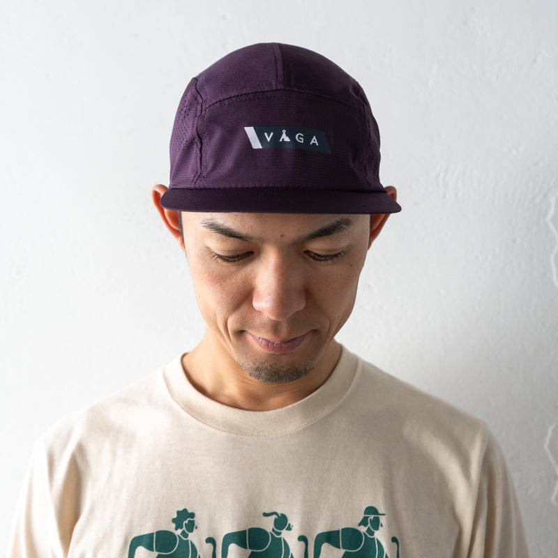 VAGA FEATHER RACING CAP (PLUM / NAVY)