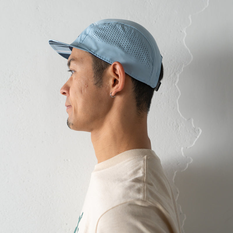 VAGA FEATHER RACING CAP (PASTEL BLUE / NAVY)