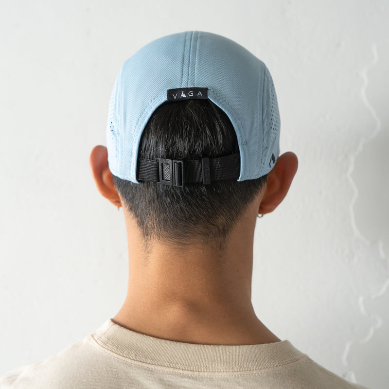 VAGA FEATHER RACING CAP (PASTEL BLUE / NAVY)