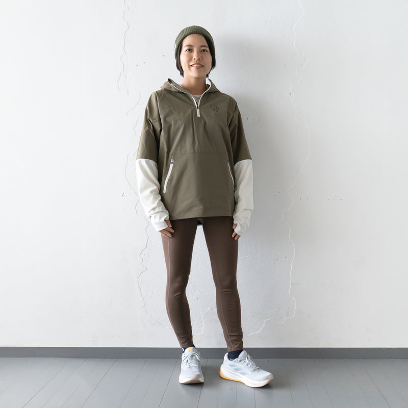 THE RUNNING JACKET by Runtrip Pull Over Limited Model (Khaki)