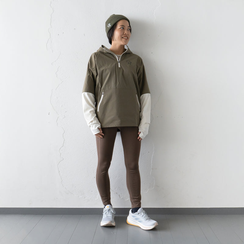 THE RUNNING JACKET by Runtrip Pull Over Limited Model (Khaki)