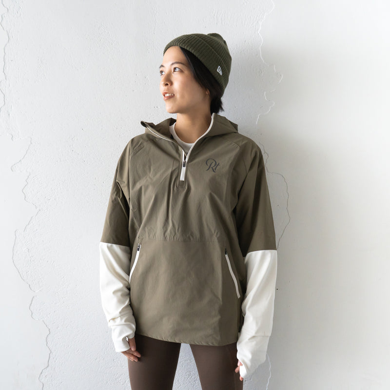 THE RUNNING JACKET by Runtrip Pull Over Limited Model (Khaki)